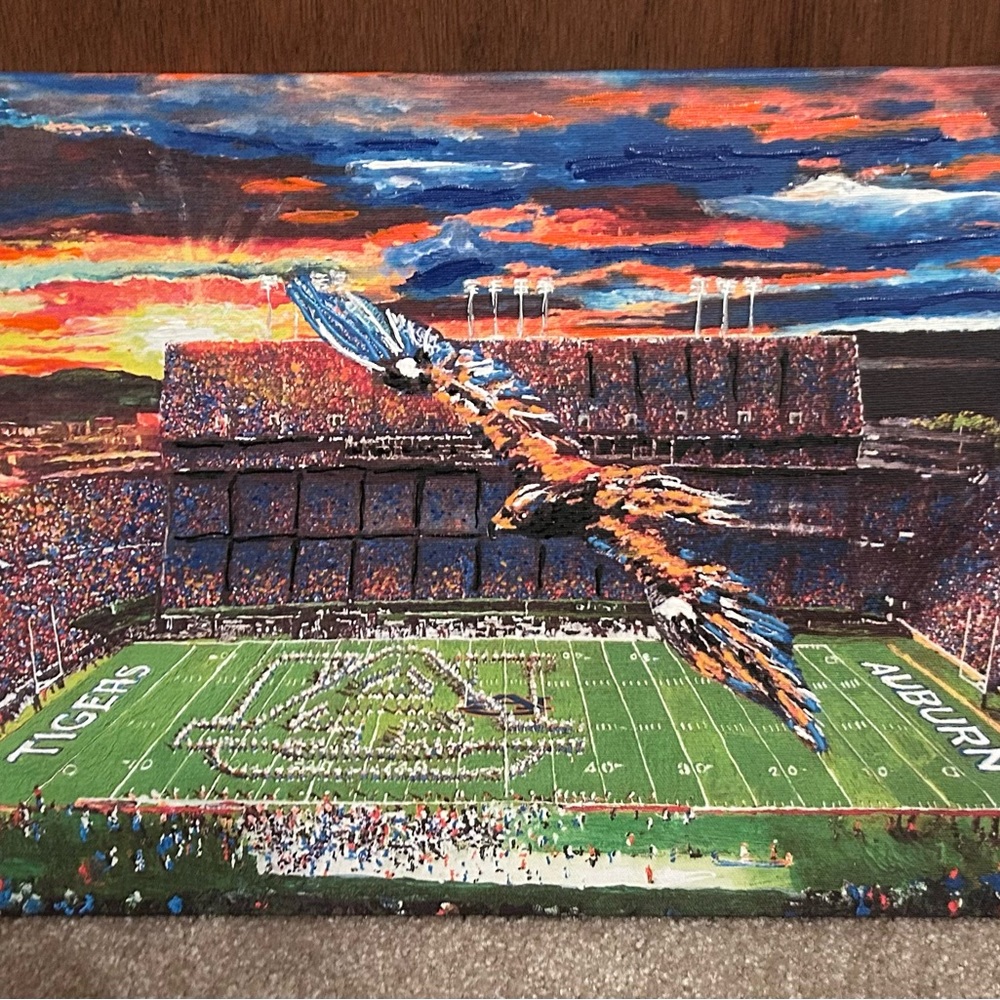 Auburn Tigers Stadium Art Print ( Auburn Ascending to New Heights)